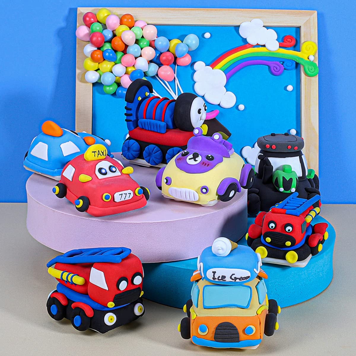 CiaraQ Modeling Clay Kit - 50 Colors Air Dry Ultra Light Clay, Safe & Non-Toxic