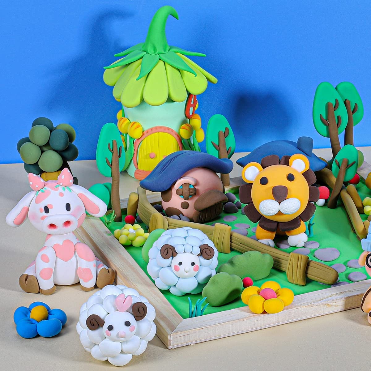 CiaraQ Modeling Clay Kit - 50 Colors Air Dry Ultra Light Clay, Safe & Non-Toxic