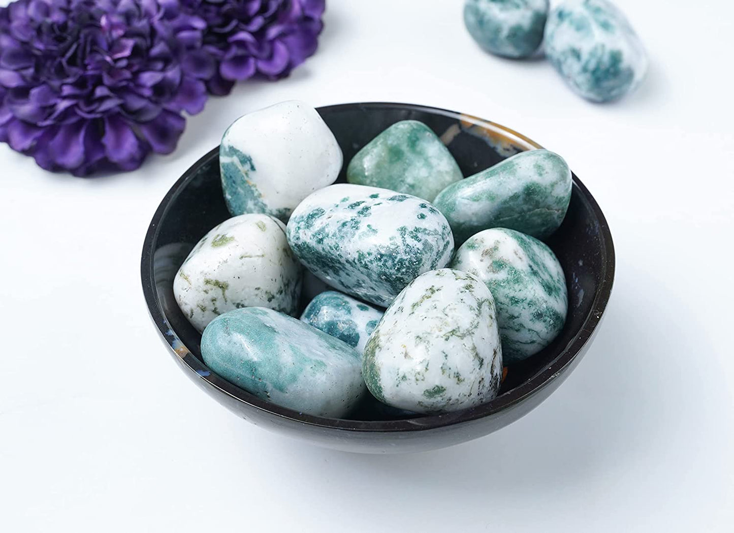 Bezavo Yellow Aventurine Tumbled Stones and Crystals Bulk 13 Pieces Set