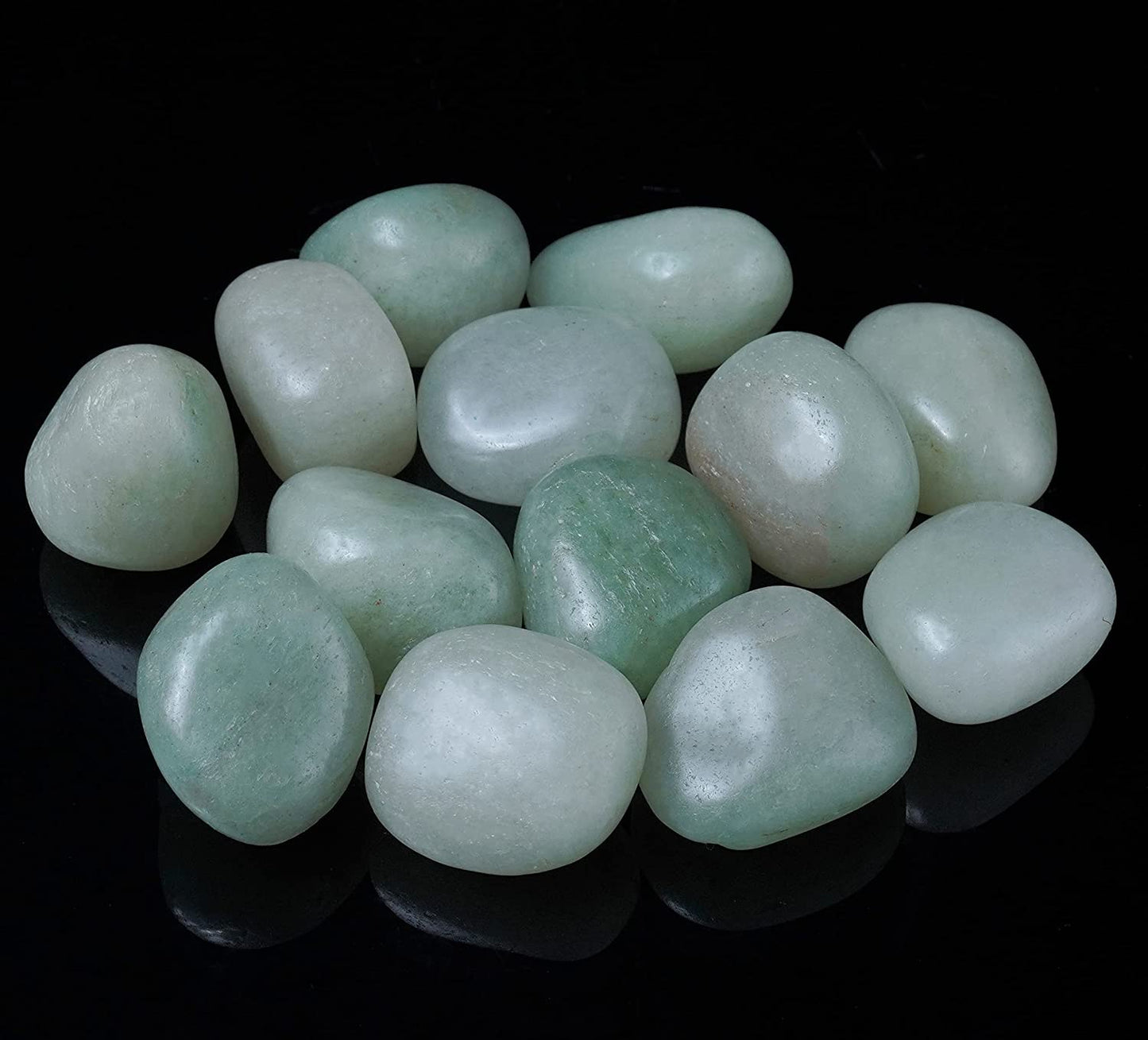 Bezavo Yellow Aventurine Tumbled Stones and Crystals Bulk 13 Pieces Set