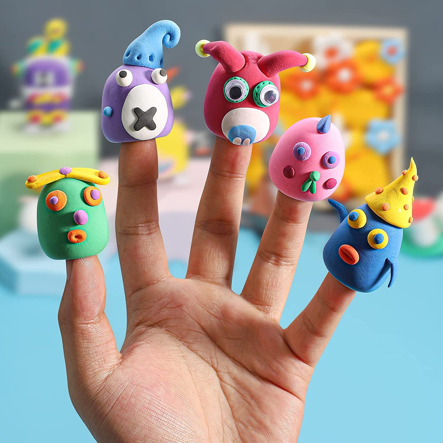 CiaraQ Modeling Clay Kit - 50 Colors Air Dry Ultra Light Clay, Safe & Non-Toxic