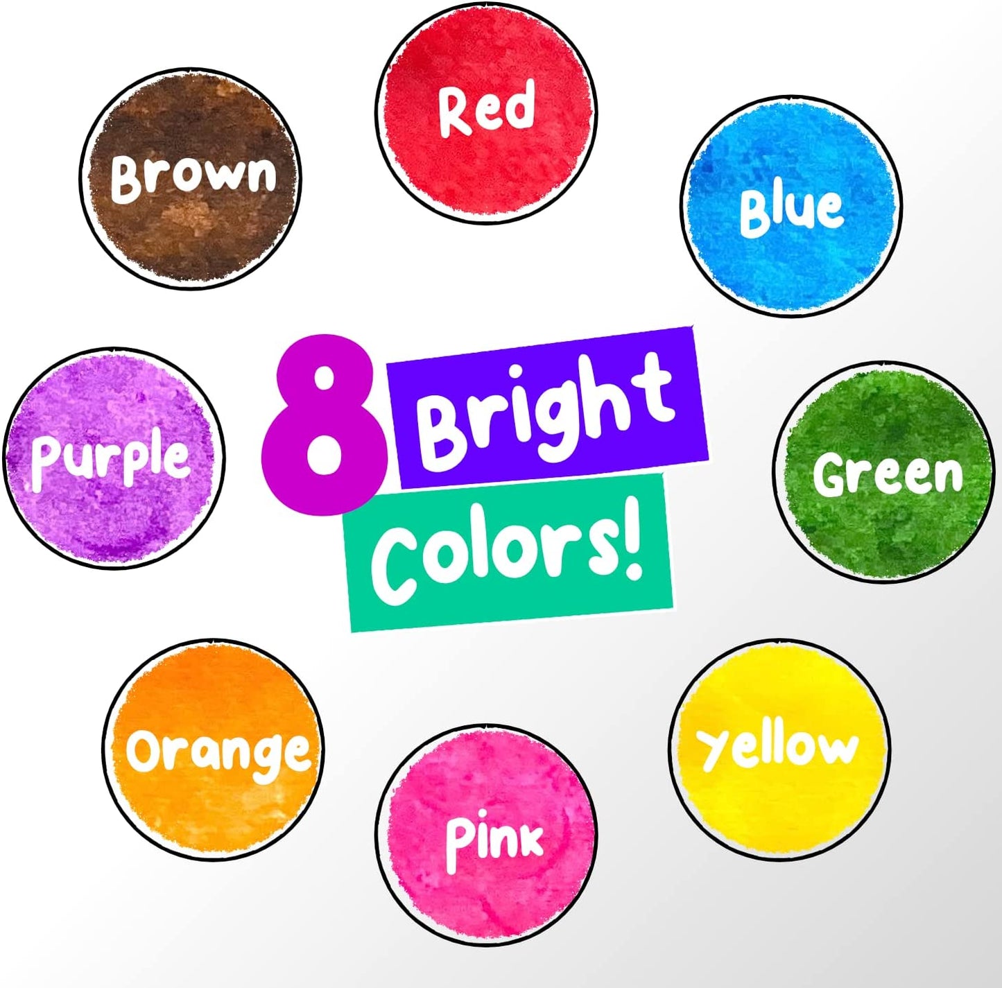 Chalkola Kids Washable Dot Markers 10 Shimmer Colors | Water-Based Non Toxic Paint Daubers for Toddlers | Fun Preschool Art Supplies