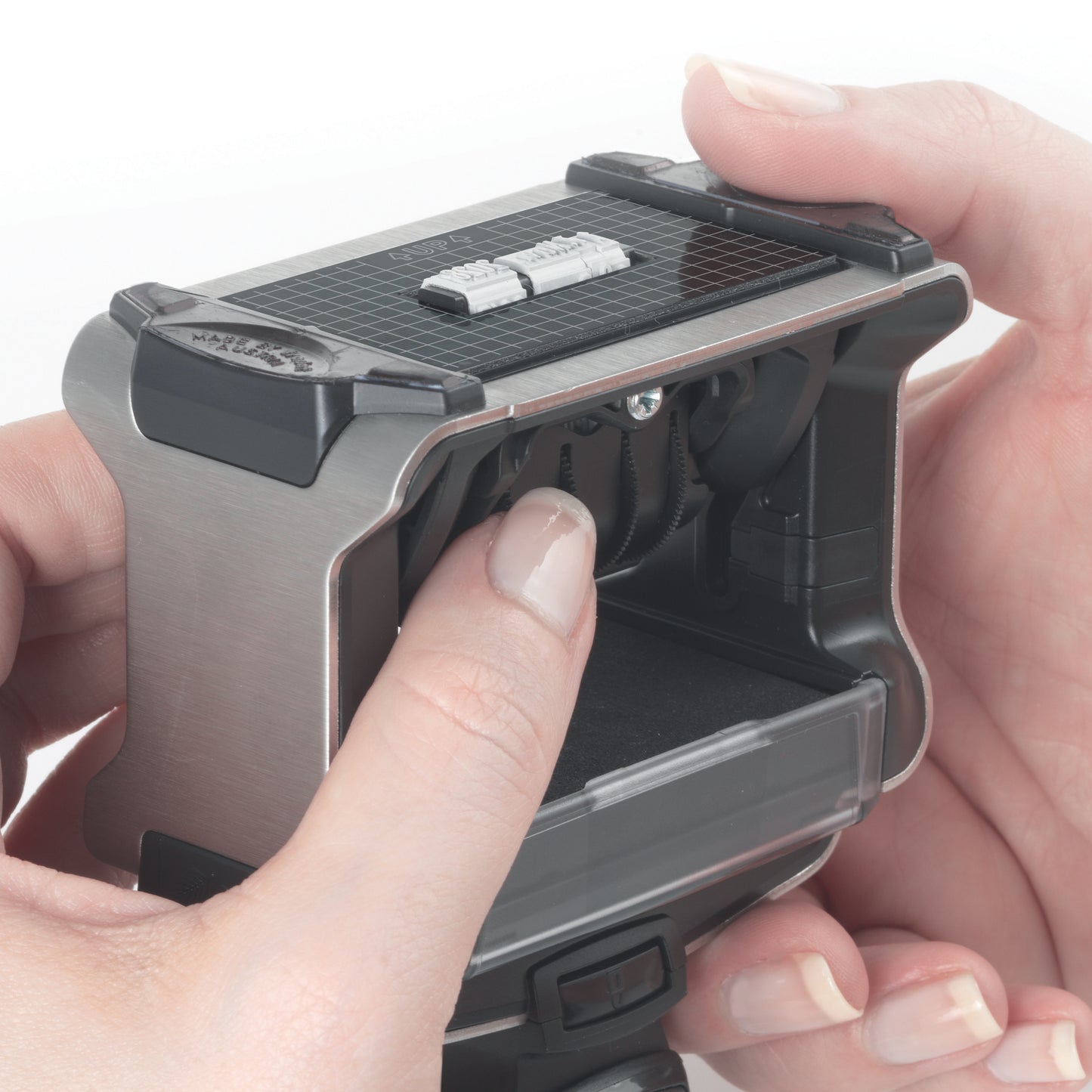 Trodat Professional 4.0 5030 Self-Inking Date Stamp, Black Ink