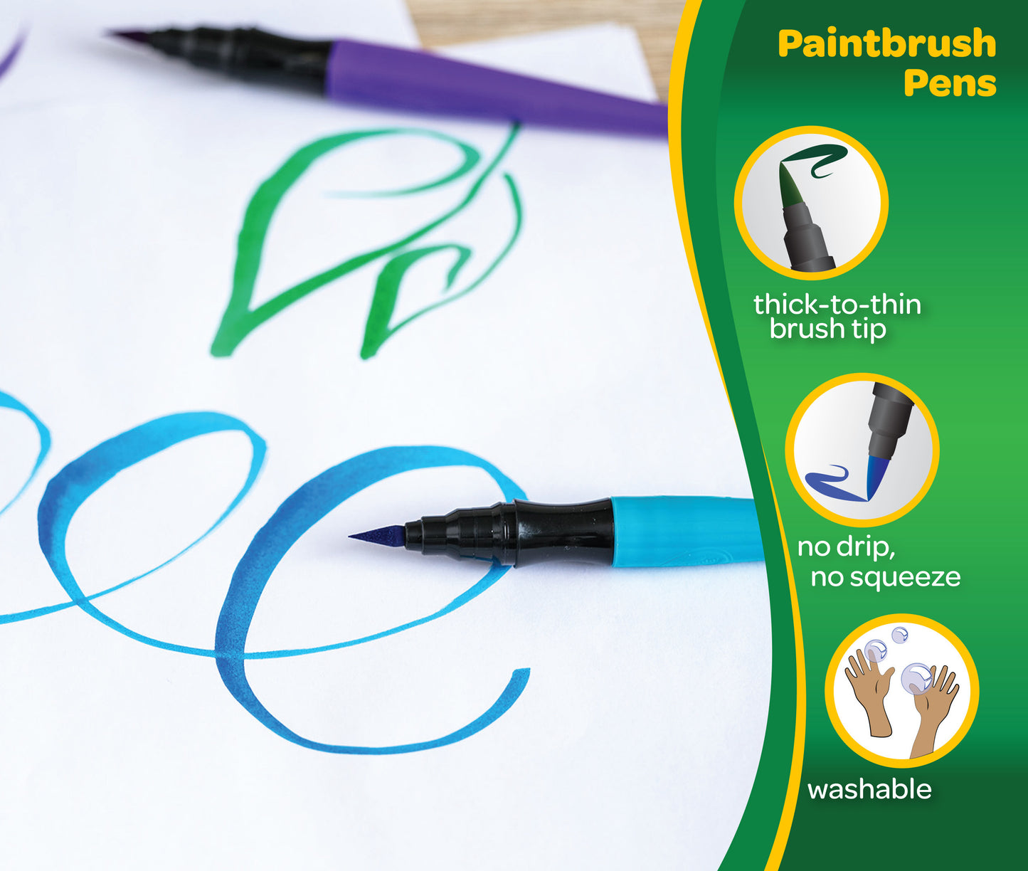 Crayola Paint Brush Pen Set, 5-Colors