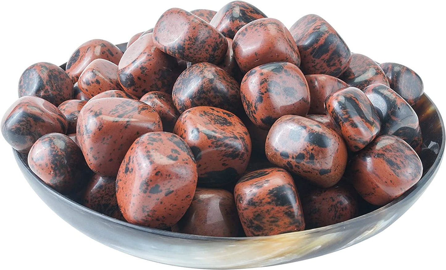 Crocon 1lb Green mica Tumbled Stones and Crystals Bulk, Polished Stones - Rock Collection