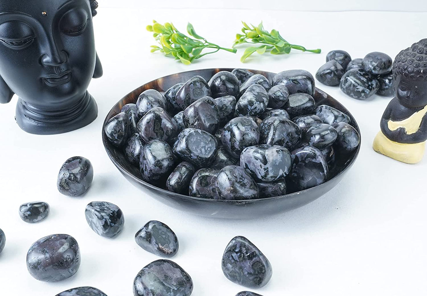 Zaicus 1lb Iolite Tumbled Stones |Natural Stones | Home Decor | Size 20-25 mm