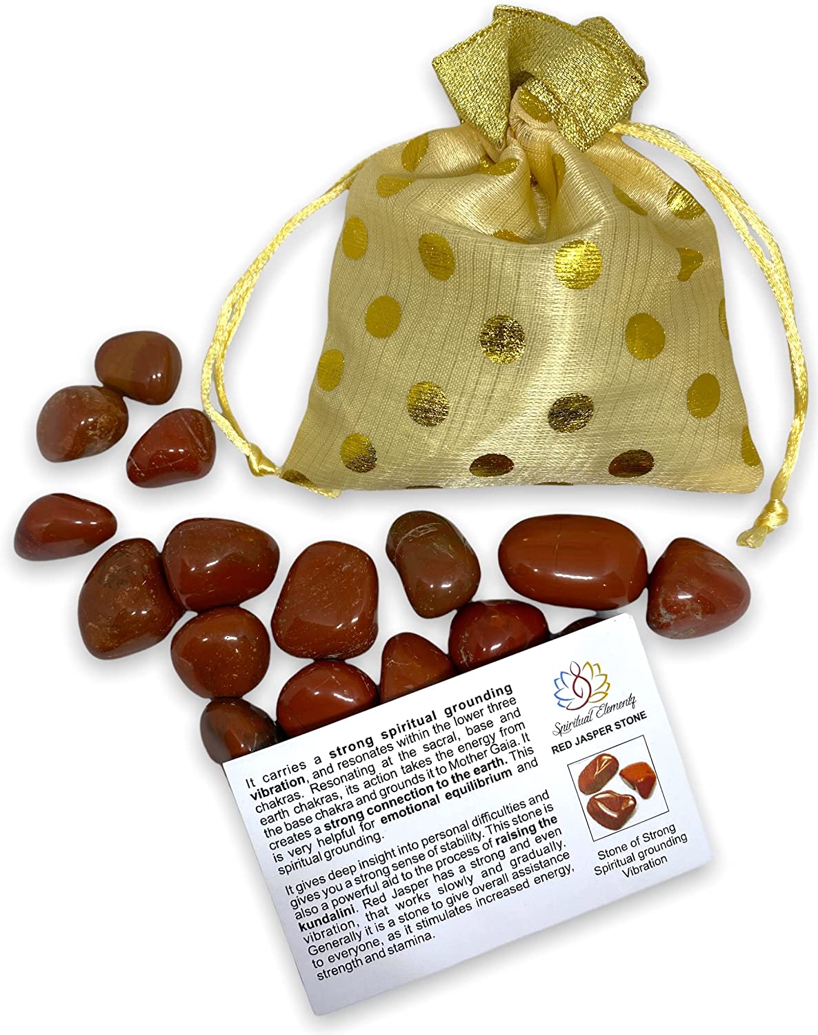 Spiritual Elementz Assorted Tumbled Stones (200-220 Grams Approx), Natural Tumble Stone