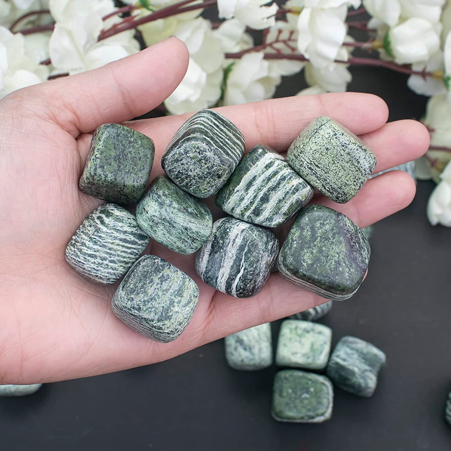 Crocon 1lb Red Tiger Eye Tumble Stones and Crystals Bulk Natural Crystal Kit Size : 20-25 mm