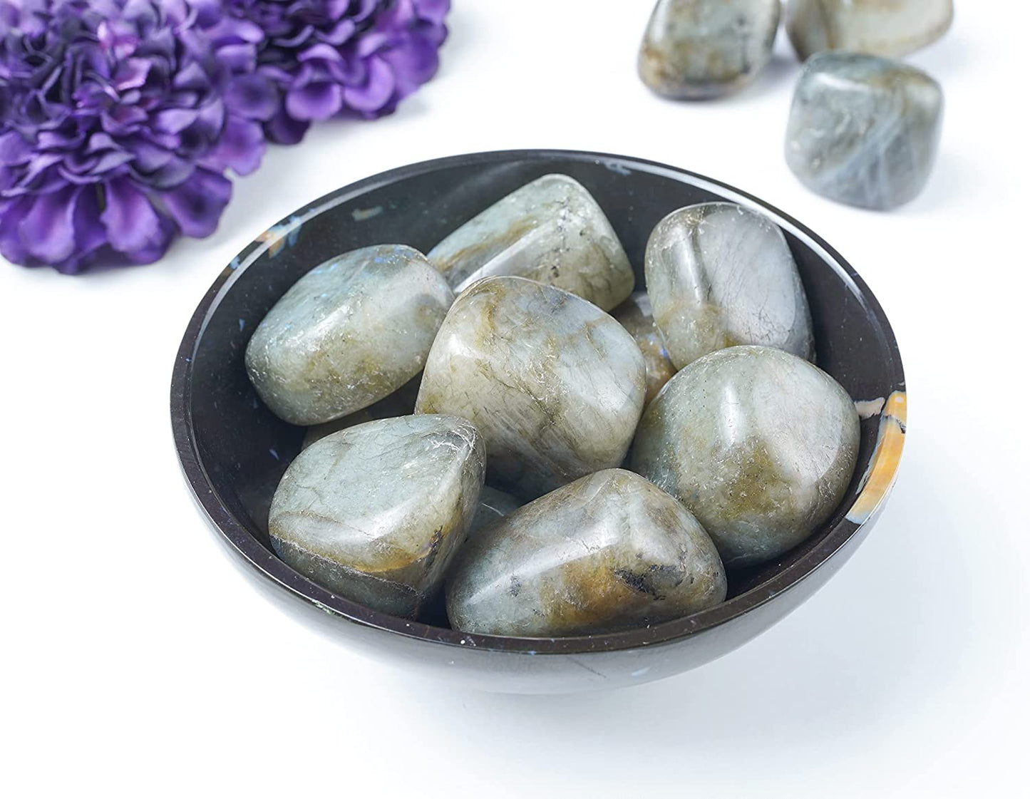 Bezavo Yellow Aventurine Tumbled Stones and Crystals Bulk 13 Pieces Set