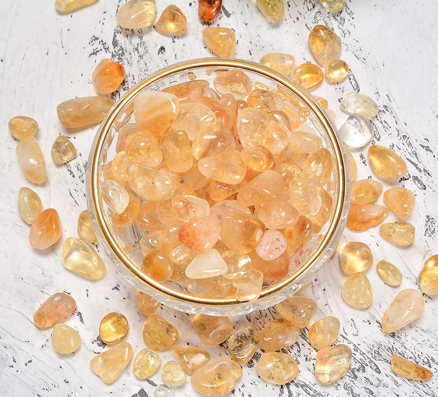 Crocon 1LB Black Strawberry Mini Tumbled Stones and Crystals Bulk Natural Crystal Kit for Reiki Healing Crystals
