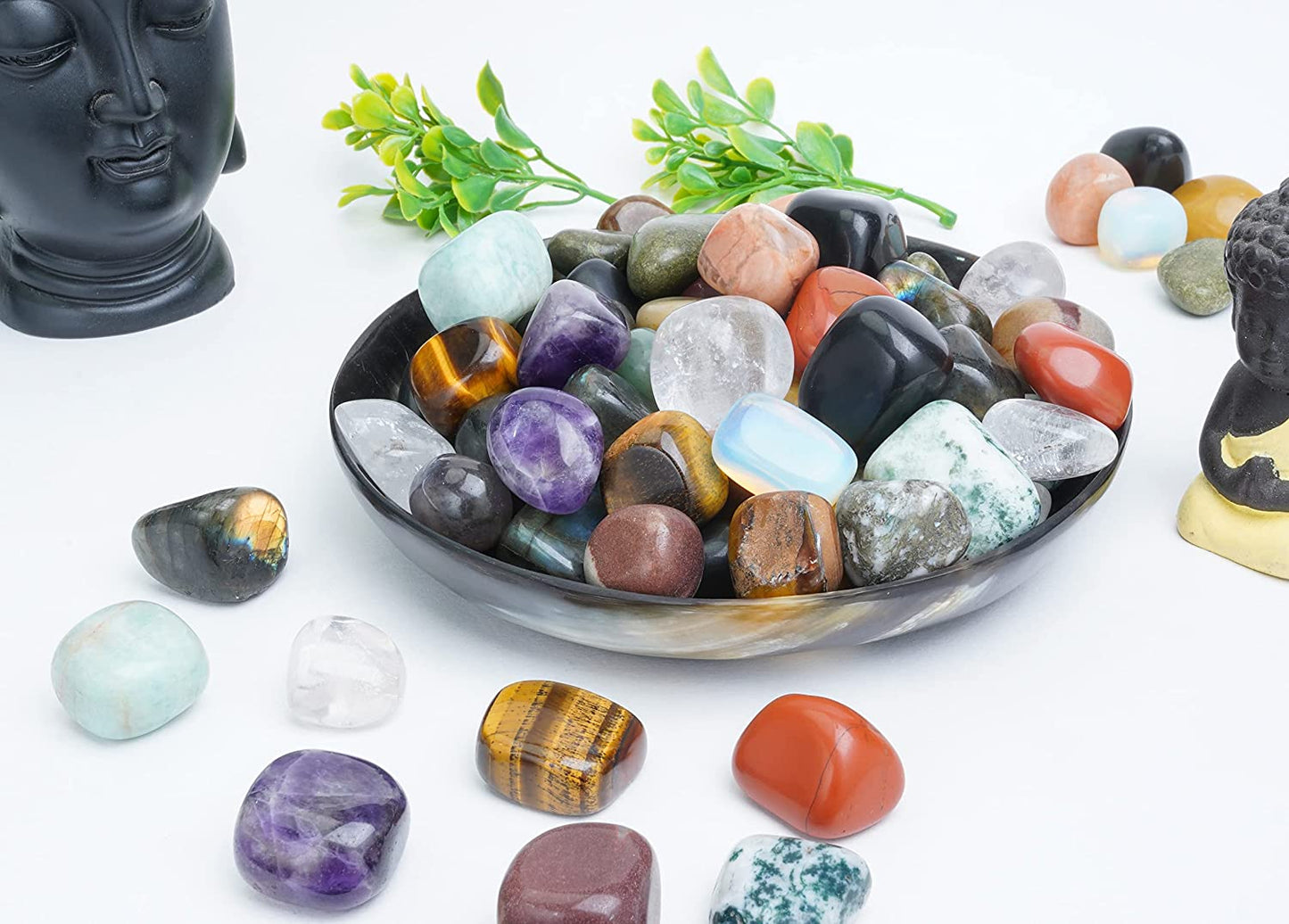 Crocon 1lb Red Tiger Eye Tumble Stones and Crystals Bulk Natural Crystal Kit Size : 20-25 mm
