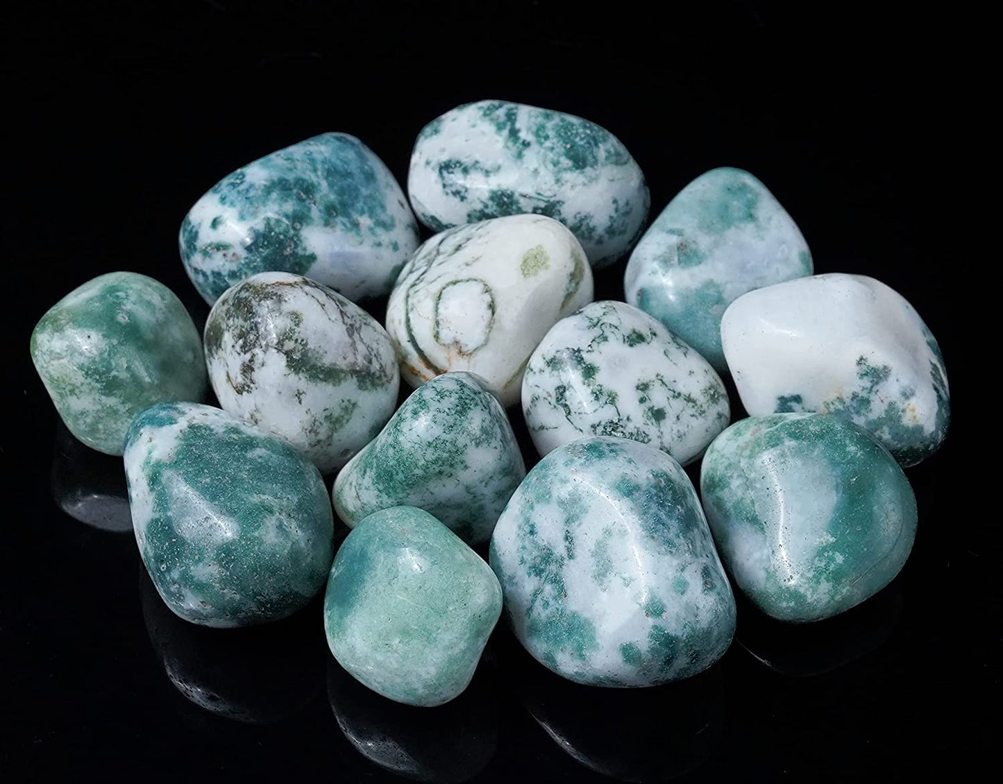 Bezavo Yellow Aventurine Tumbled Stones and Crystals Bulk 13 Pieces Set