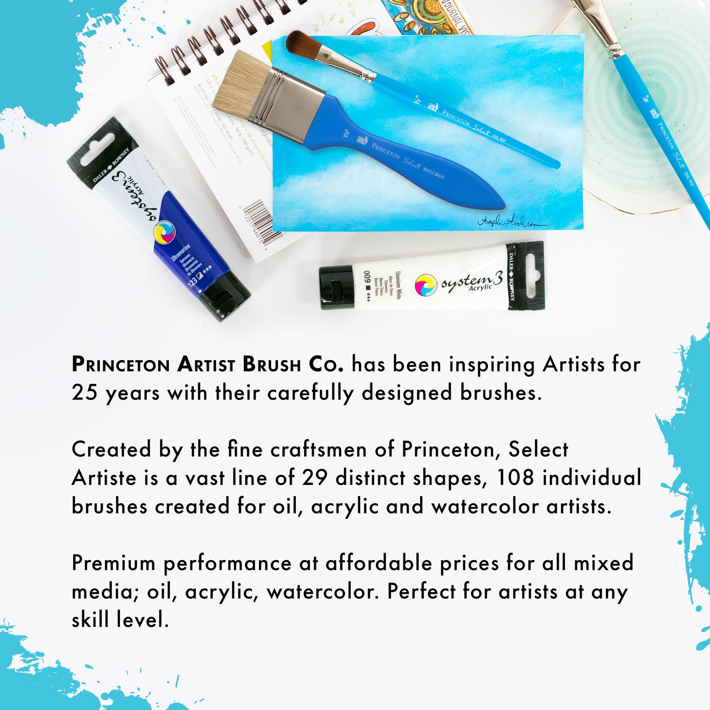Princeton Brush Select Artiste Brush Value Set, #15