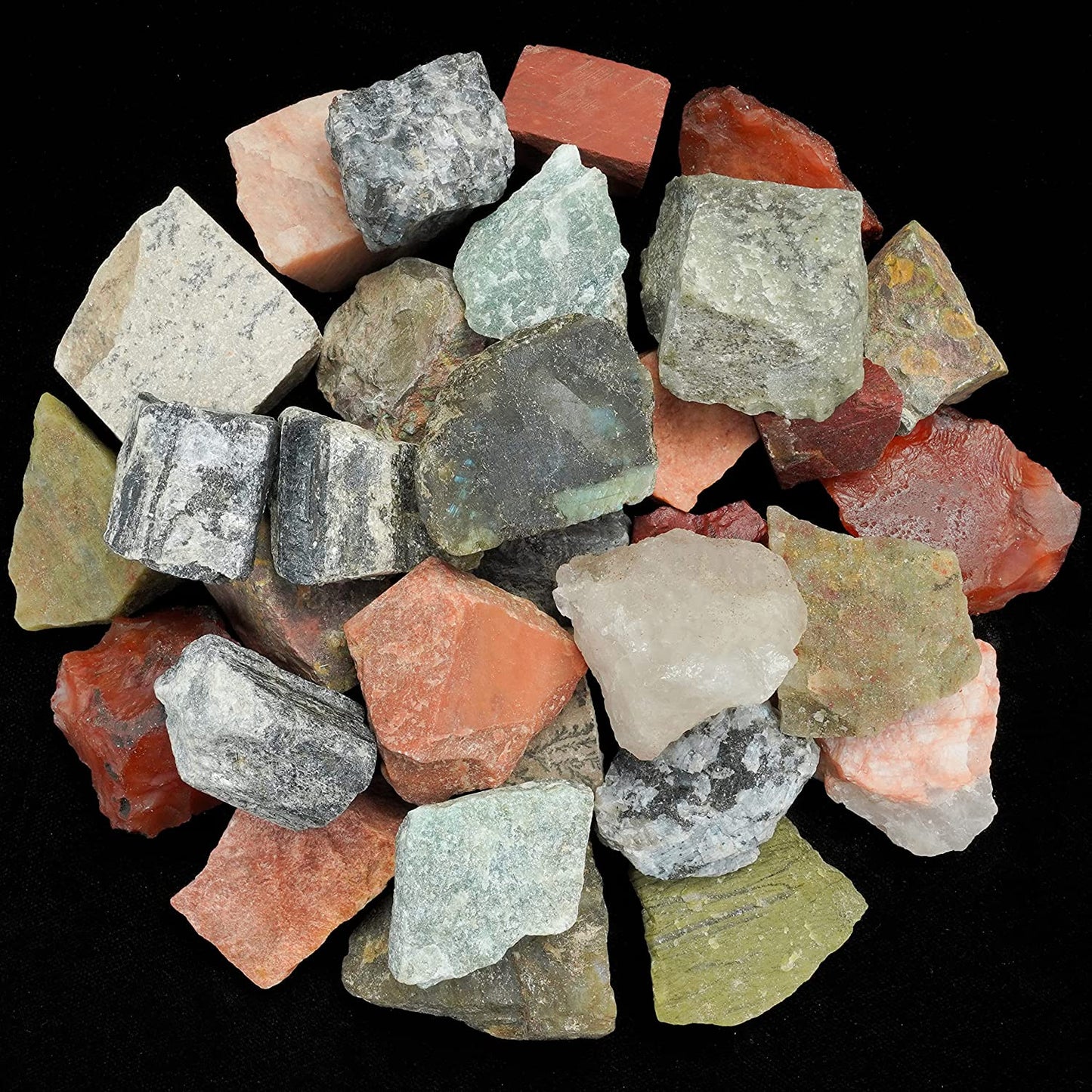 Crocon Sodalite Rough Bulk Natural Stone Raw Gemstone, 1 LB/454 gram rough stones