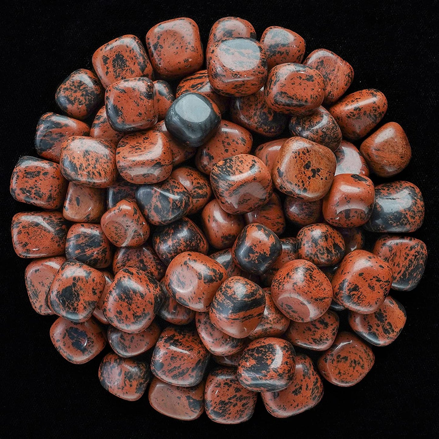Crocon 1lb Green mica Tumbled Stones and Crystals Bulk, Polished Stones - Rock Collection