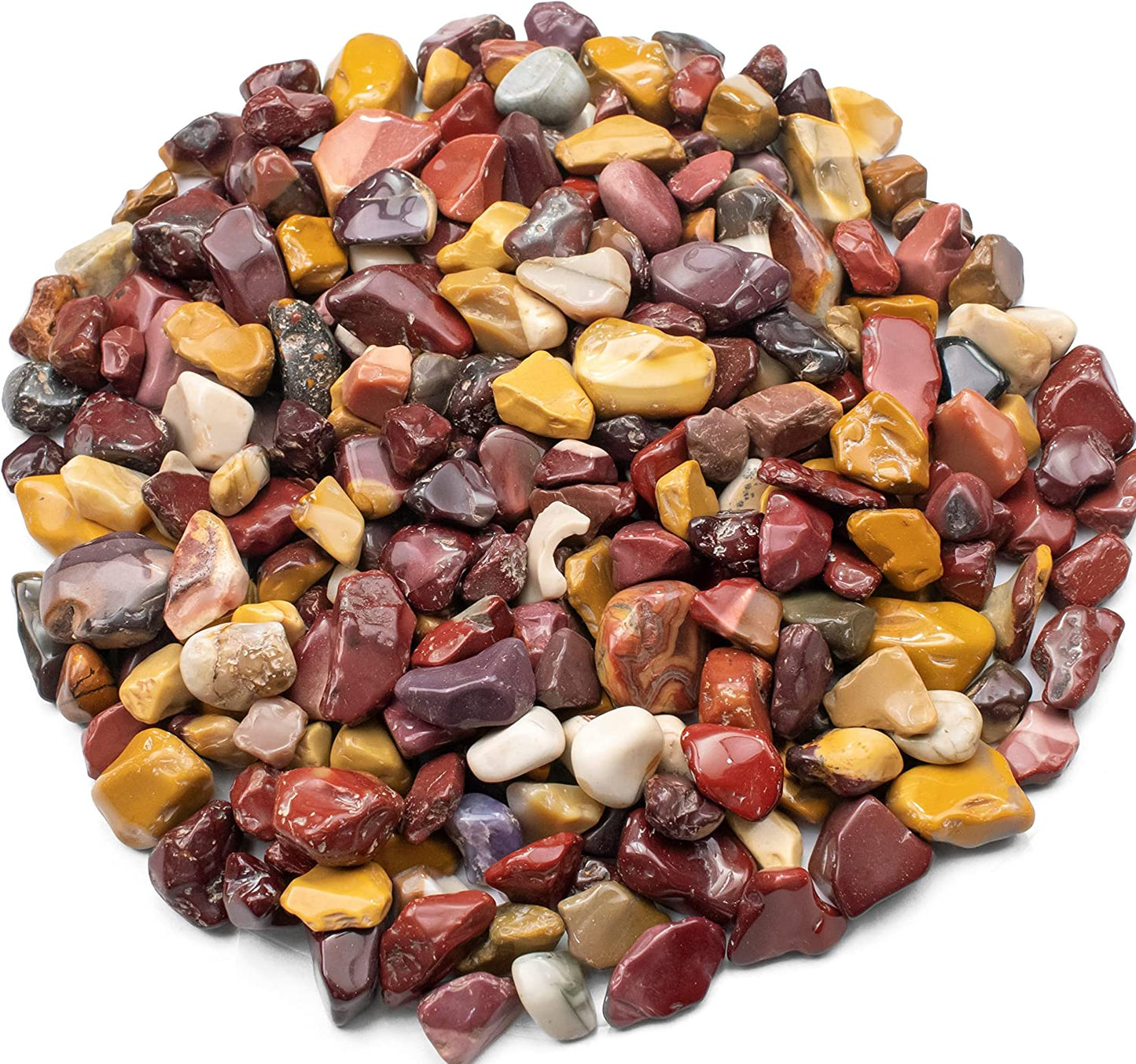 Crocon 1LB Black Strawberry Mini Tumbled Stones and Crystals Bulk Natural Crystal Kit for Reiki Healing Crystals