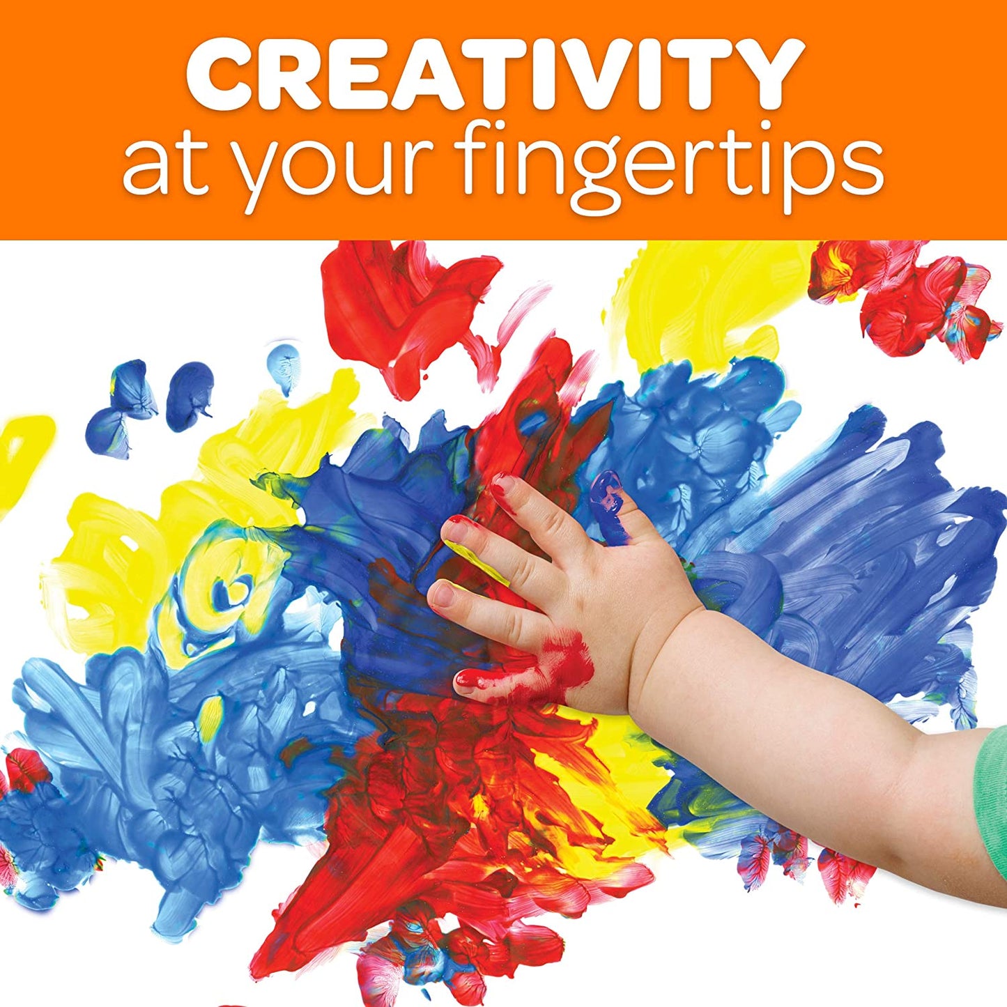 Crayola Washable Finger Paints (6 Count) Kids Paint Set