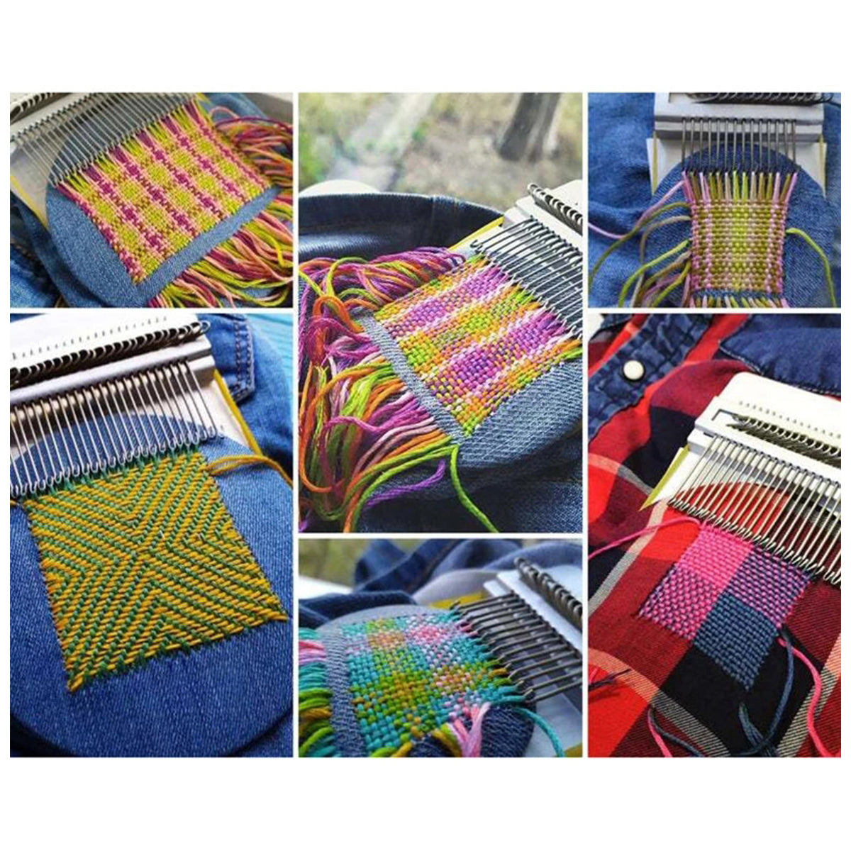 Hands DIY Small loom Speedweve Type Weave Tool Darning Machine Textile Machine for Mending Clothes