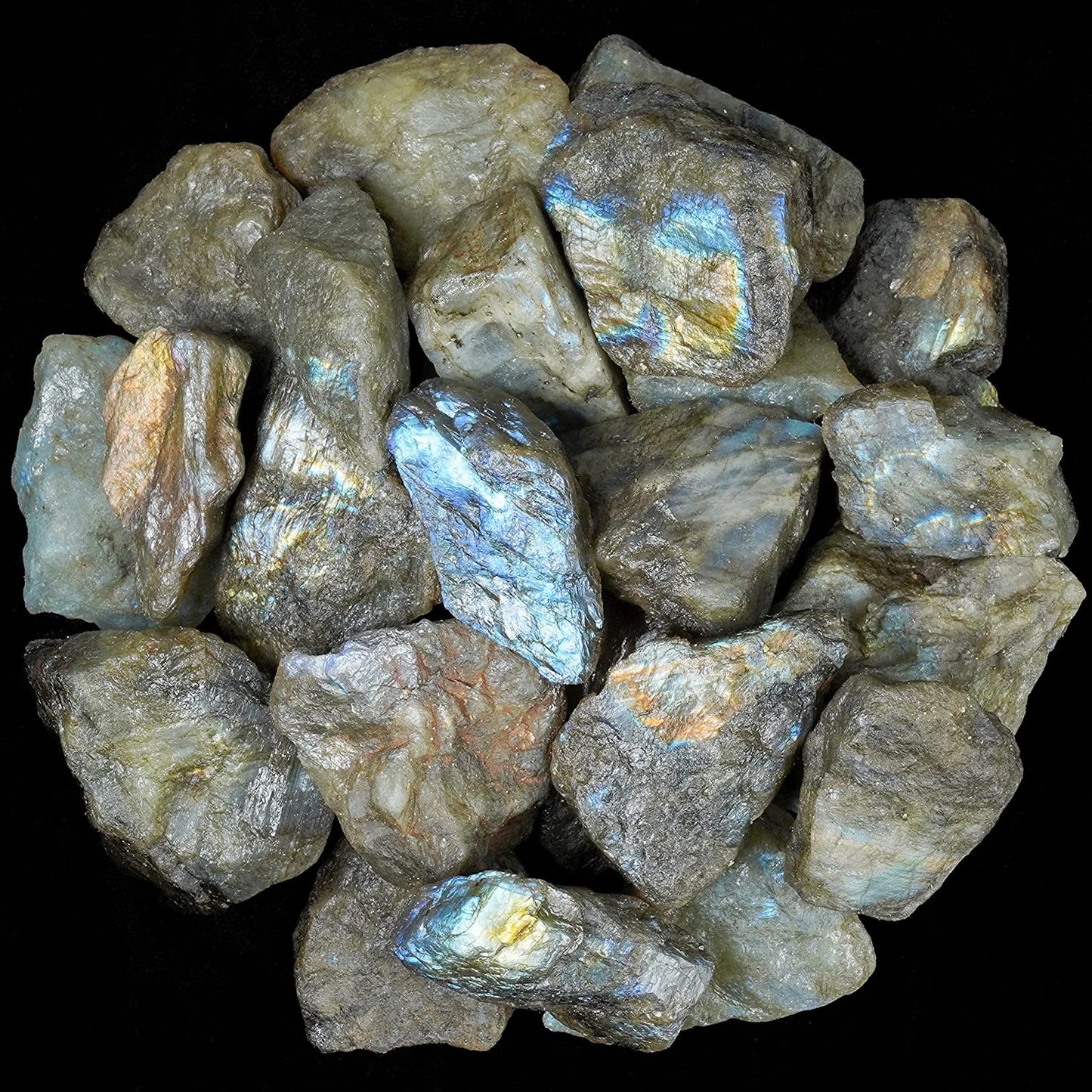 Crocon Sodalite Rough Bulk Natural Stone Raw Gemstone, 1 LB/454 gram rough stones