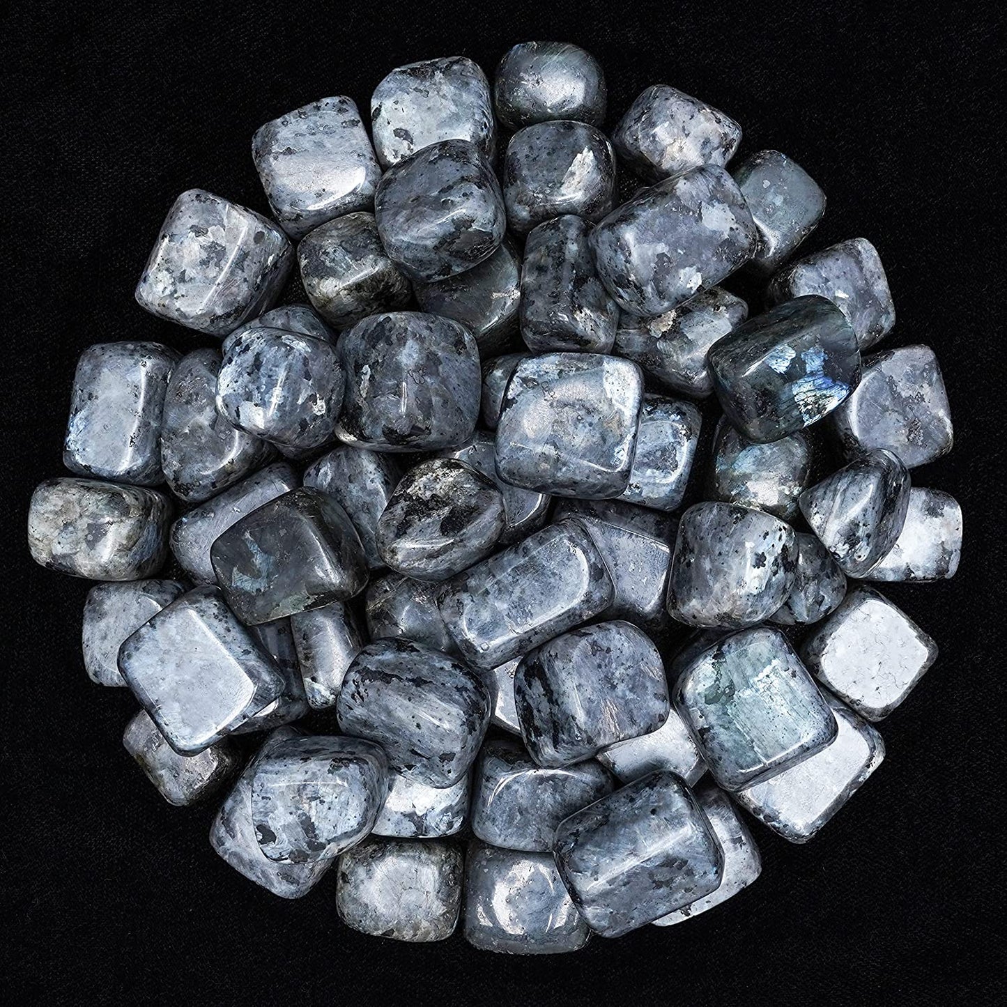 Crocon 1lb Green mica Tumbled Stones and Crystals Bulk, Polished Stones - Rock Collection