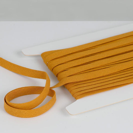 Vintage Finish Linen Bias Binding - Mustard
