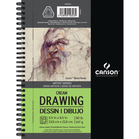 Canson Artist Series Drawing Pad, 5.5in x 8.5in, 60 Sheets/Pad