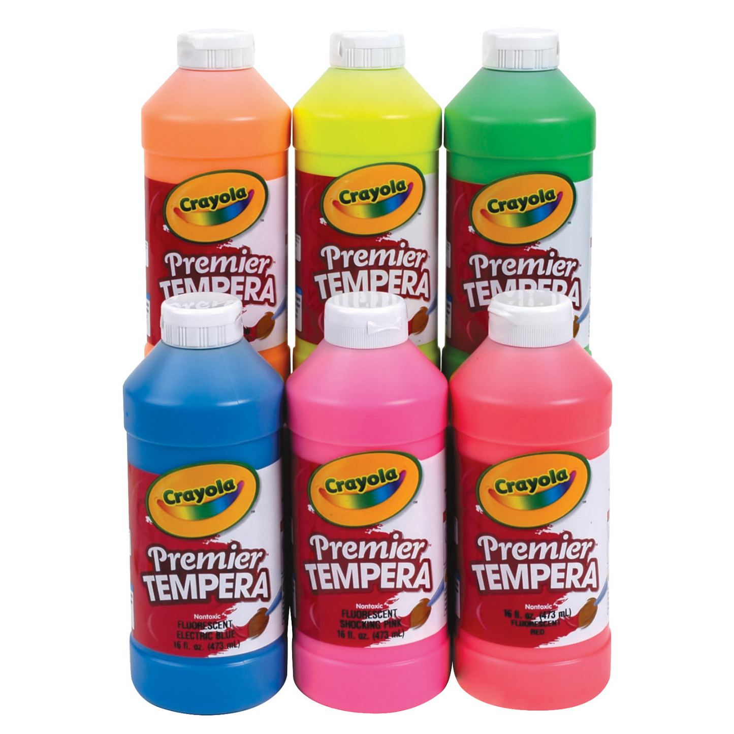 Crayola Premier Non-Toxic Tempera Paint, Fluorescent Green