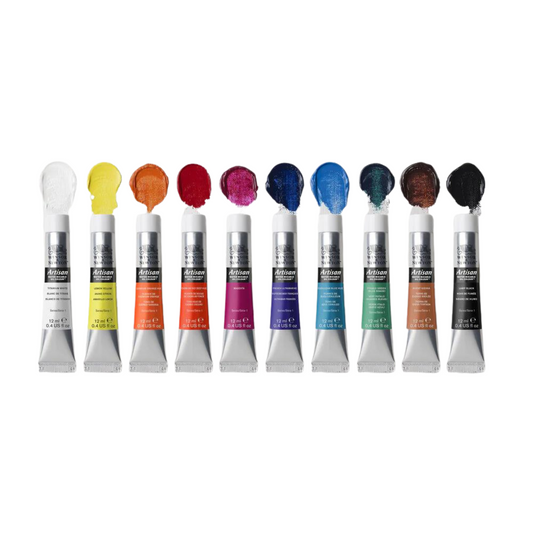Winsor & Newton Artisan Water Mixable Oil Paint - Set of 10, 12 ml, Tubes