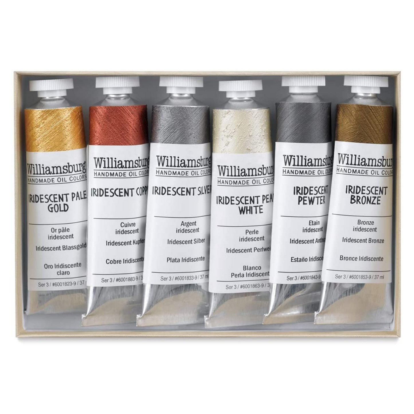 Williamsburg Handmade Oil Paints - Irridescents Oil Paint Set of 6