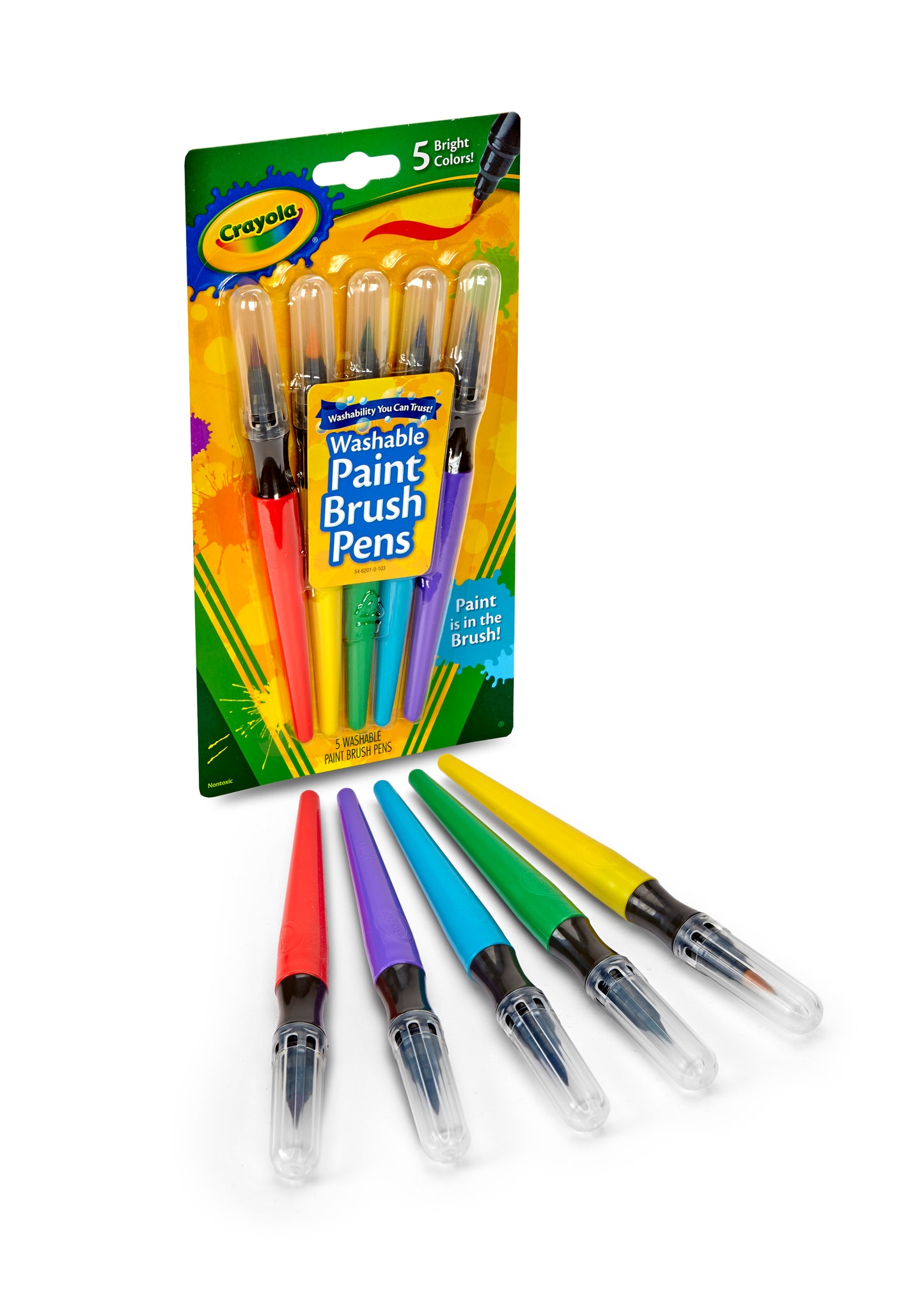 Crayola Paint Brush Pen Set, 5-Colors