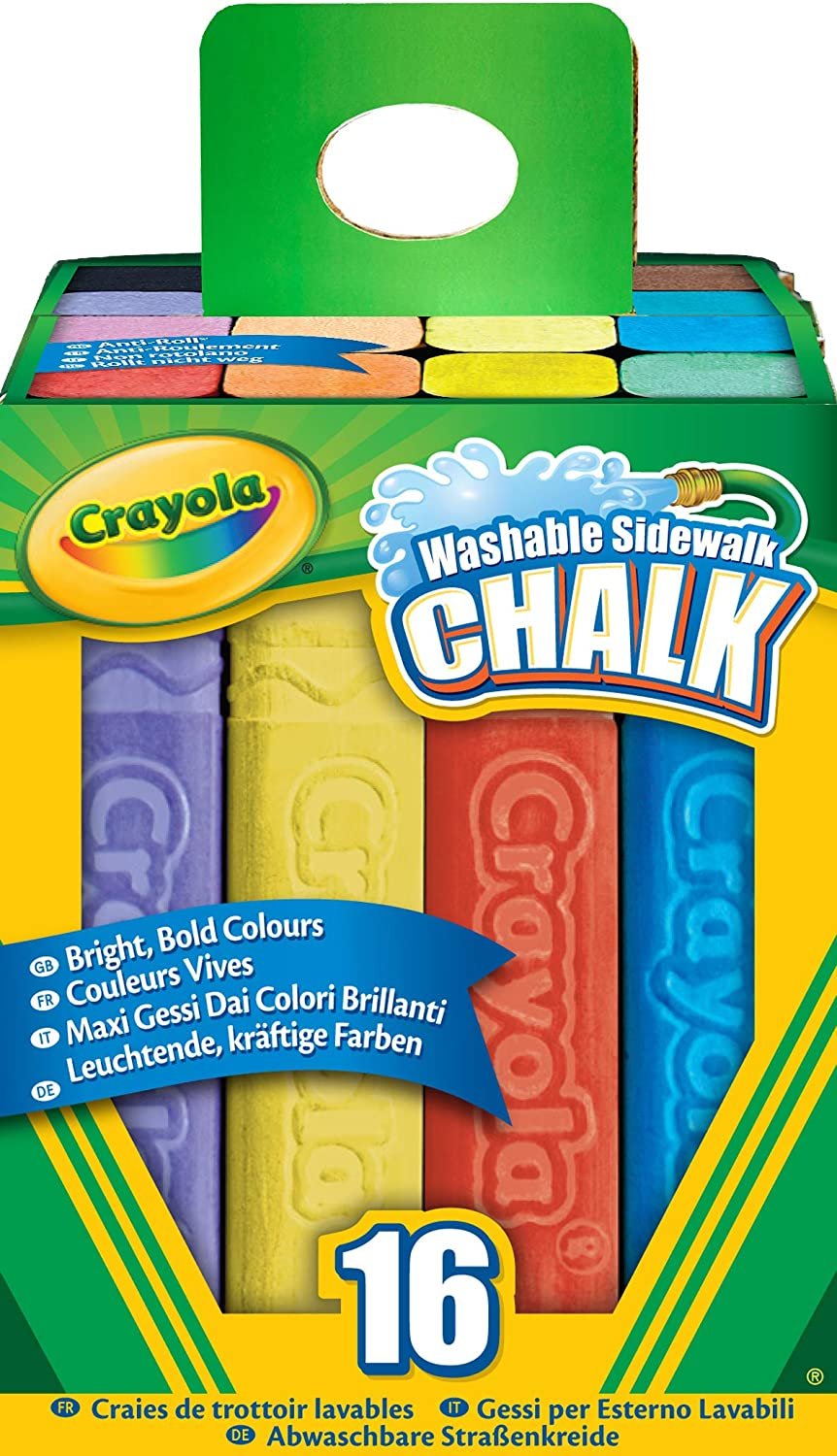 Crayola Washable Sidewalk Chalk 16 Ct. Pack of 3