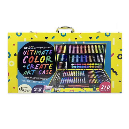 Art 101 Budding Artist Multifunction Child Drawing Art Set / Kit with 210 Pieces