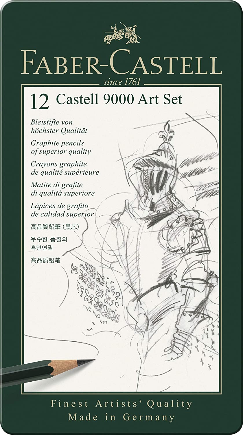 Faber-Castell – 9000 Series Set of 12 Graphite Sketch Pencils