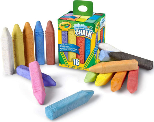 Crayola Washable Sidewalk Chalk 16 Ct. Pack of 3