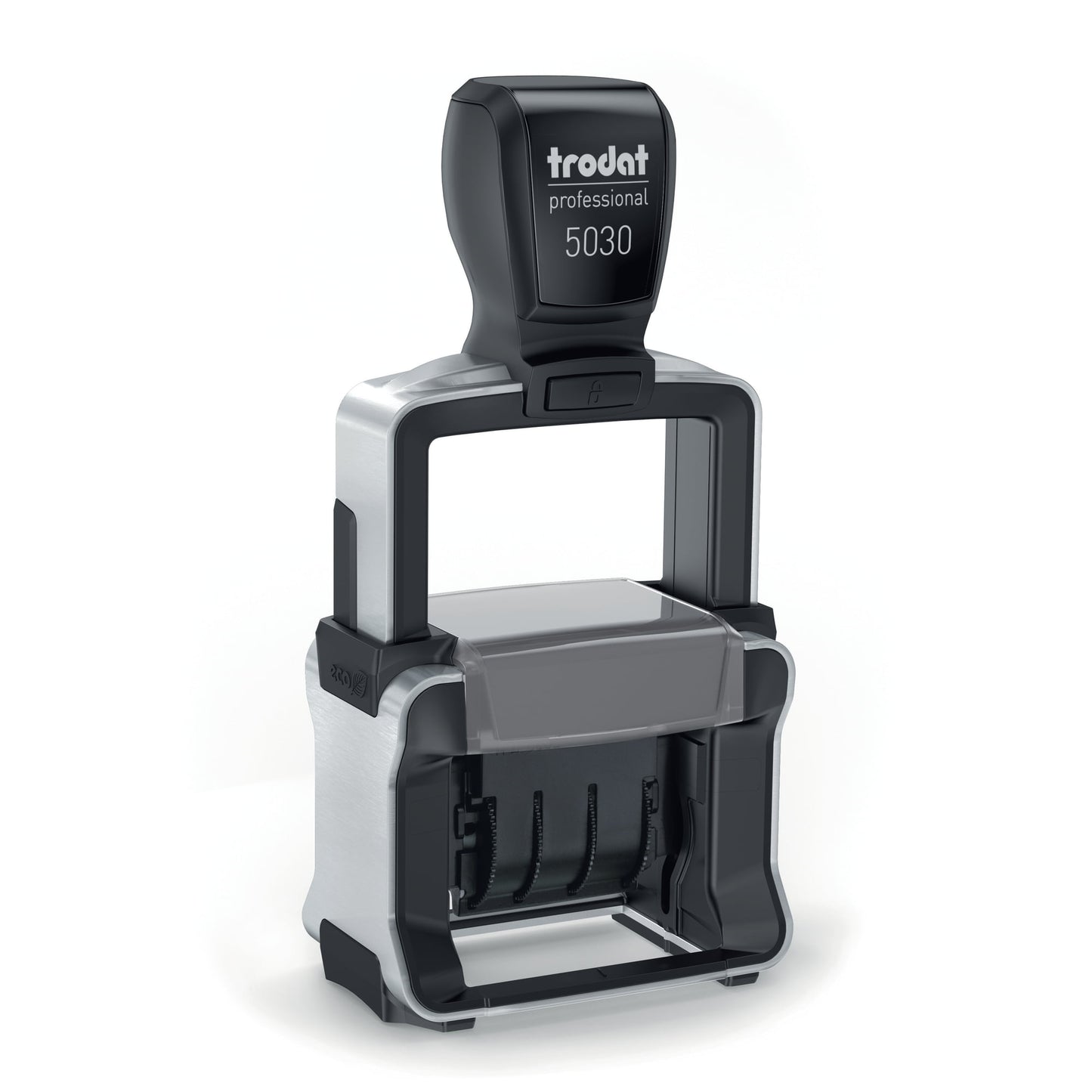 Trodat Professional 4.0 5030 Self-Inking Date Stamp, Black Ink
