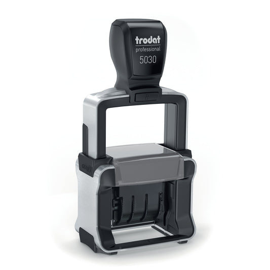 Trodat Professional 4.0 5030 Self-Inking Date Stamp, Black Ink