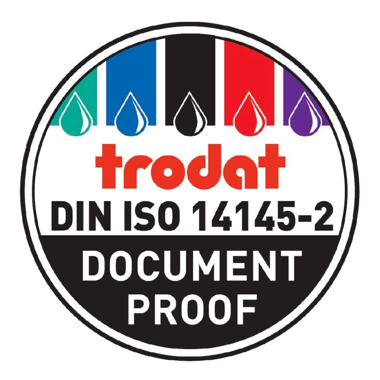 Trodat Printy 4820 Self-Inking Date Stamp: US Date Format, Black Ink