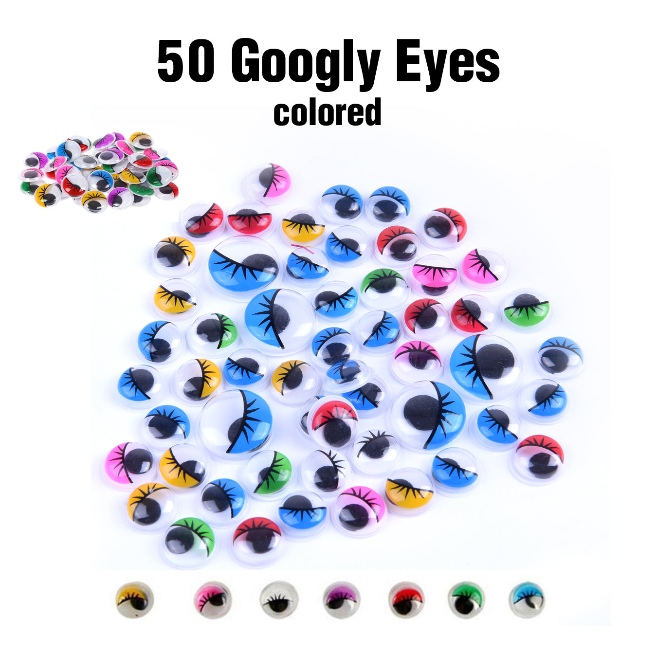 EpiqueOne 1090 Piece Kids Arts & Crafts Supplies with Pipe Cleaners, Pom Poms, and Googly Eyes