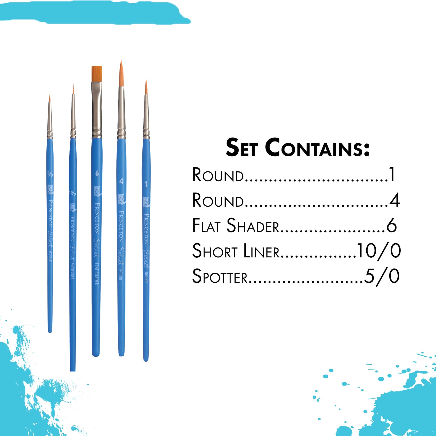Princeton Brush Select Artiste Brush Value Set, #15