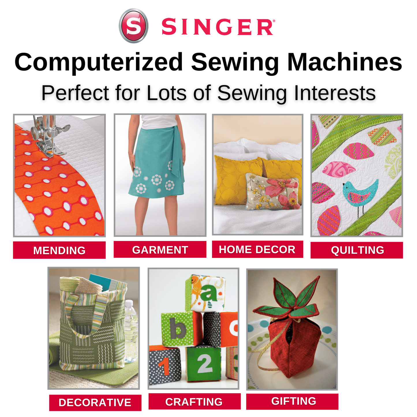 Singer C430 Professional Computerized Sewing Machine LCD Screen, 810 Stitches and Memory Capability