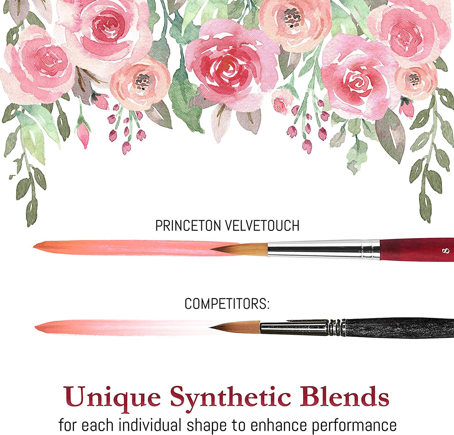 Princeton Artist Brush Co. Princeton Velvetouch 3950 Series, 5-Piece Set