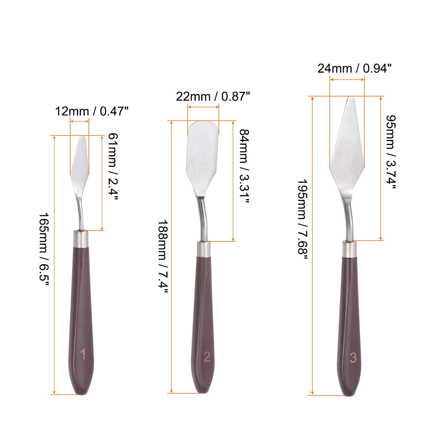Uxcell Palette Knife for Acrylic Painting, 1 Set