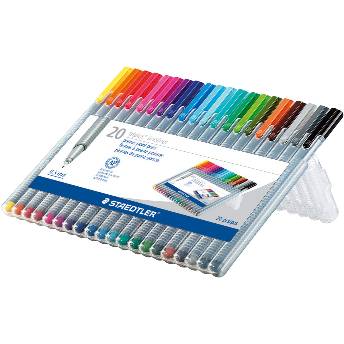 Staedtler Triplus Fineliner Pens 20/Pkg Multi