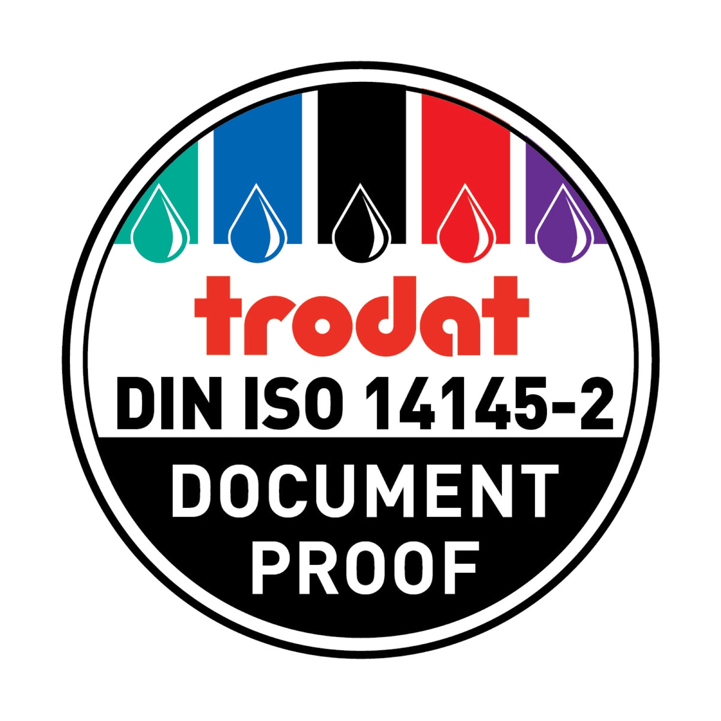Trodat Professional 4.0 5030 Self-Inking Date Stamp, Black Ink