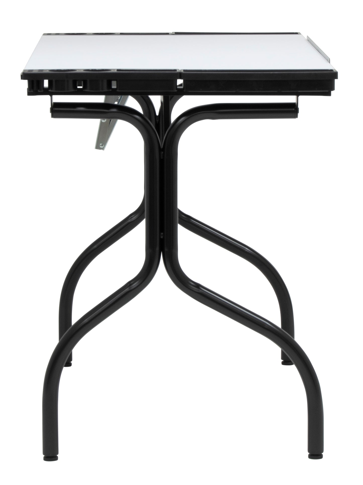 Studio Designs Metal Folding Drafting Table, Black, Wood Top
