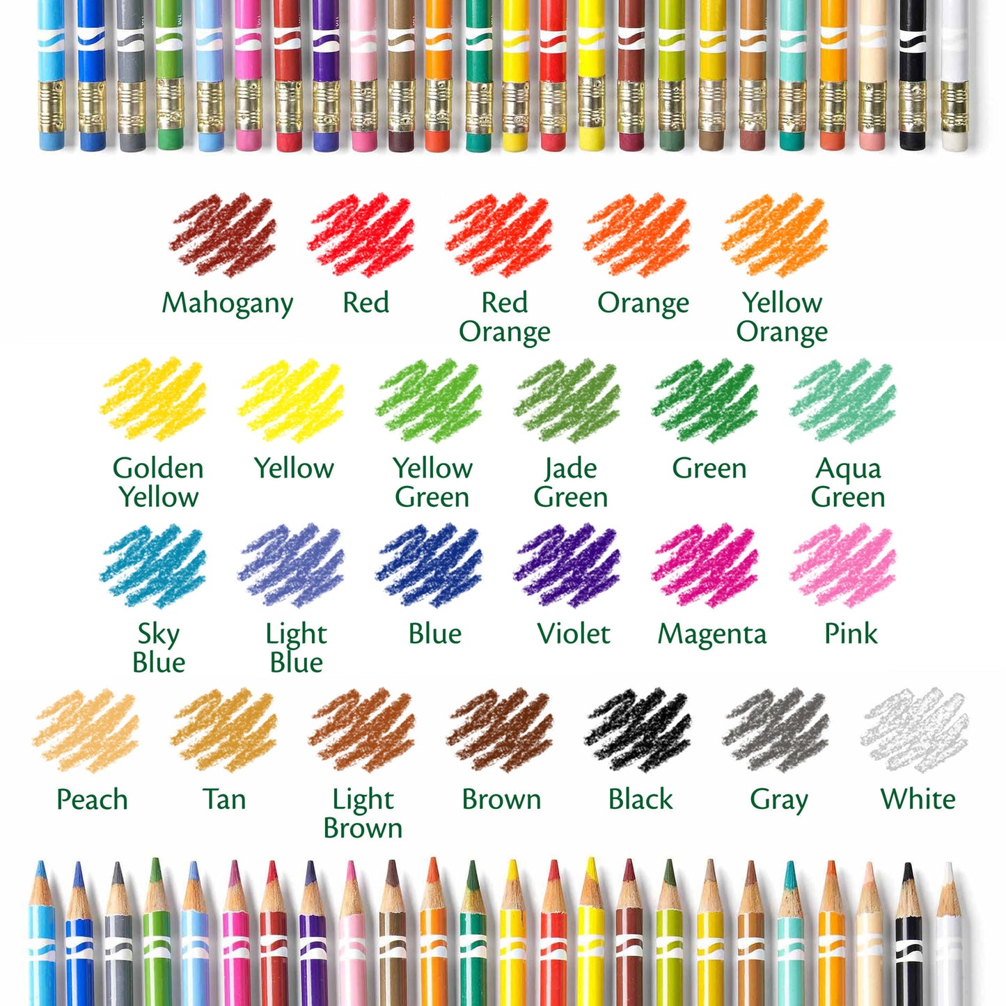 Crayola Erasable Colored Pencils, Art Tools, Adult Coloring, 24 Count