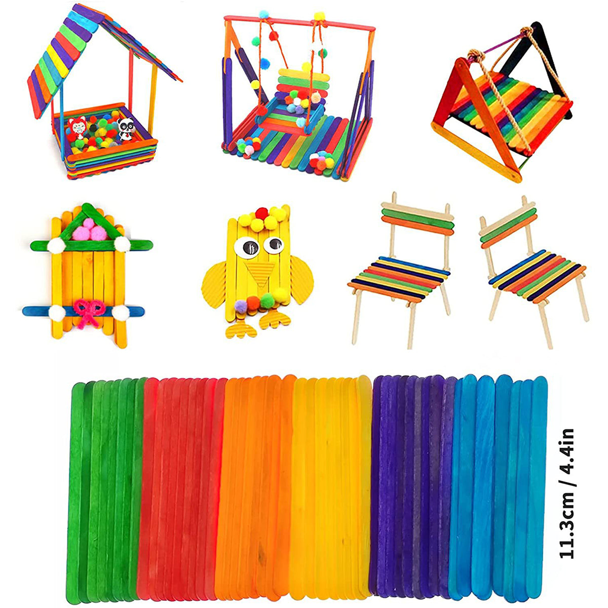 Alongen DIY Art Craft Sets Craft Supplies Kits for Kids Toddlers Children Craft Set Creative Craft Supplies for School Projects