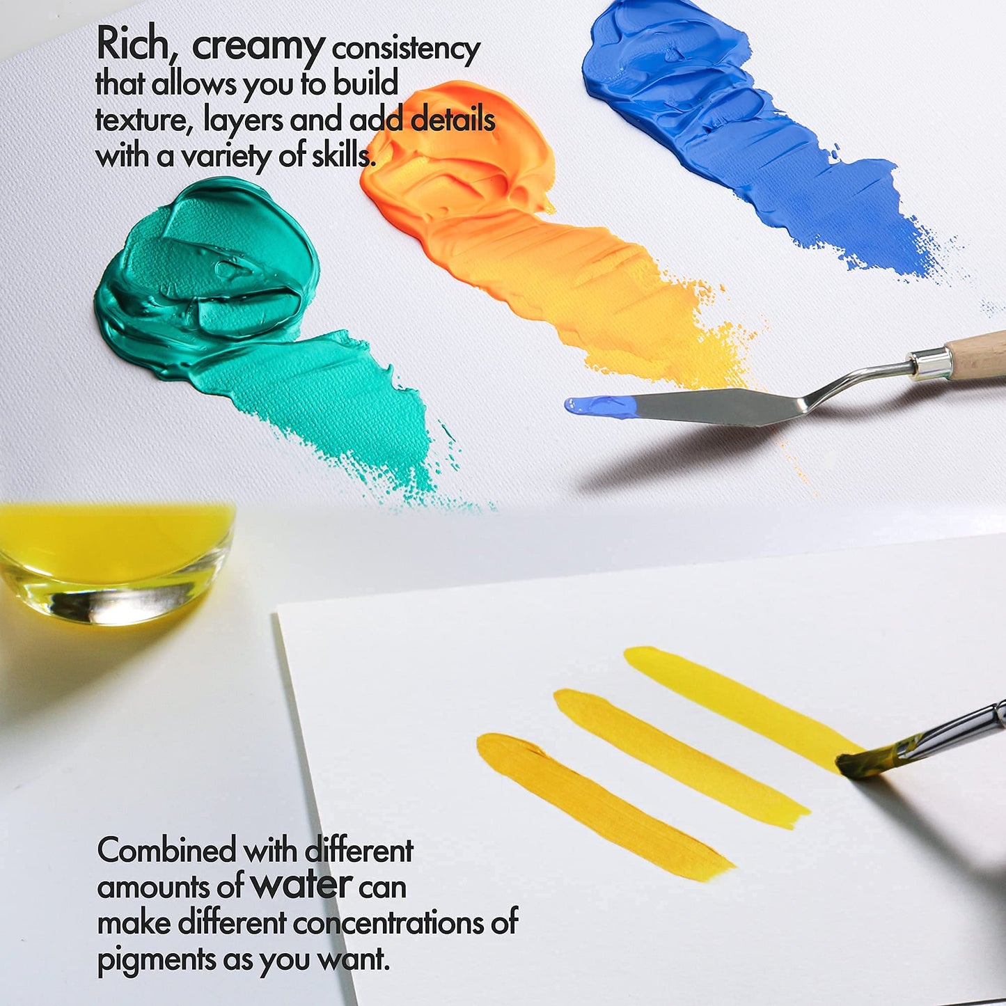 ARTIFY Premium Heavy Body Acrylic Paint Set, 48 Colors (1.29 oz, 38ml) with a Storage Box