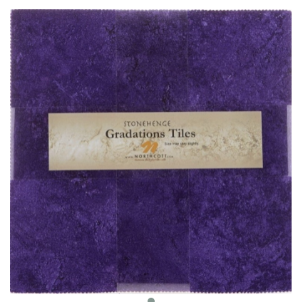 Stonehenge Gradations Brights Amethyst - 10 inch Squares 42 Pieces