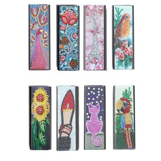 Leather Diamond Painting Glasses Box
